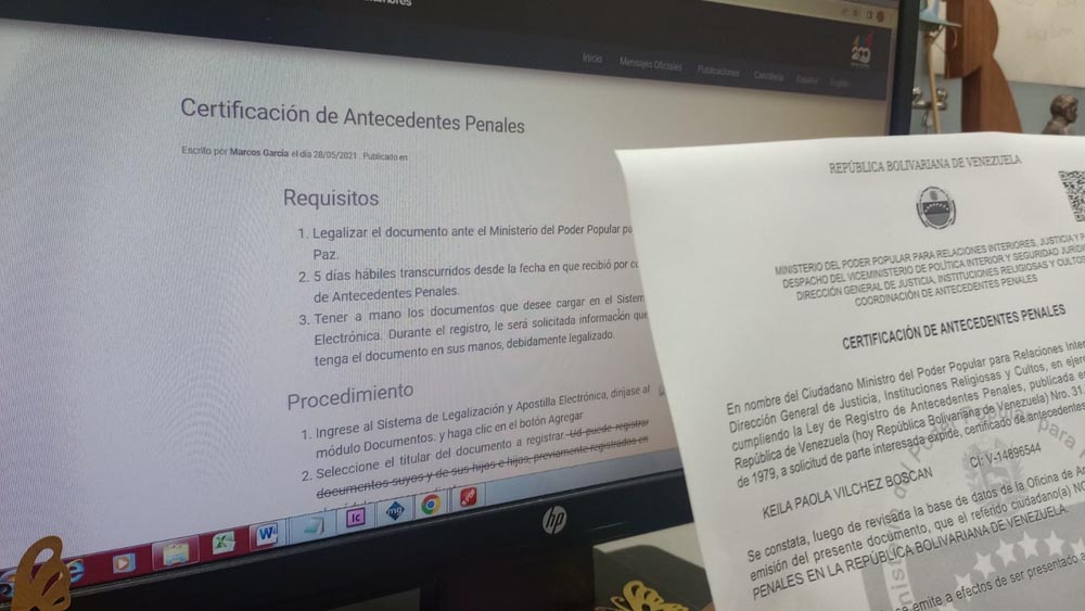 ¿Cómo sacar antecedentes penales venezolanos?